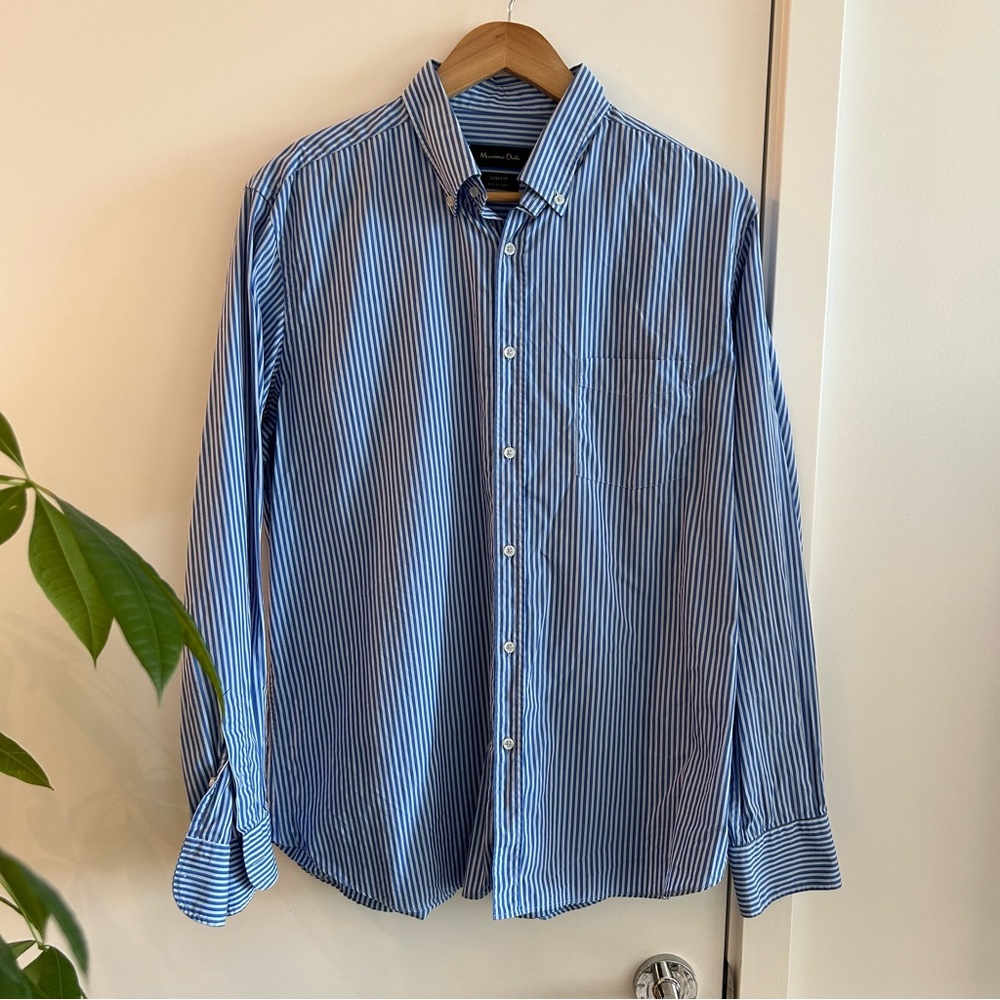 Massimo Dutti Slim Fit Dress Shirt Size XL